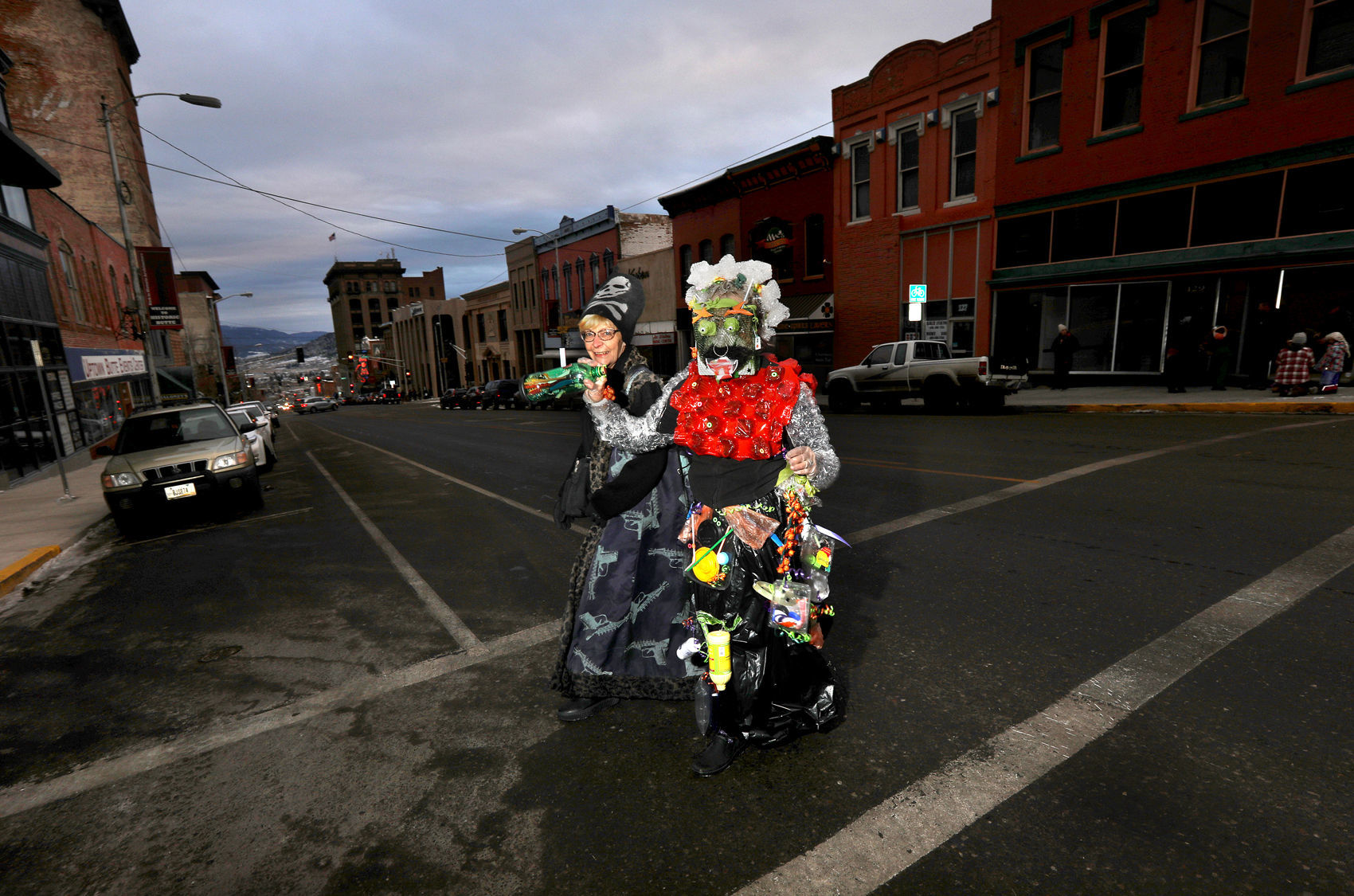 Main Street in Uptown Butte celebrates Halloween